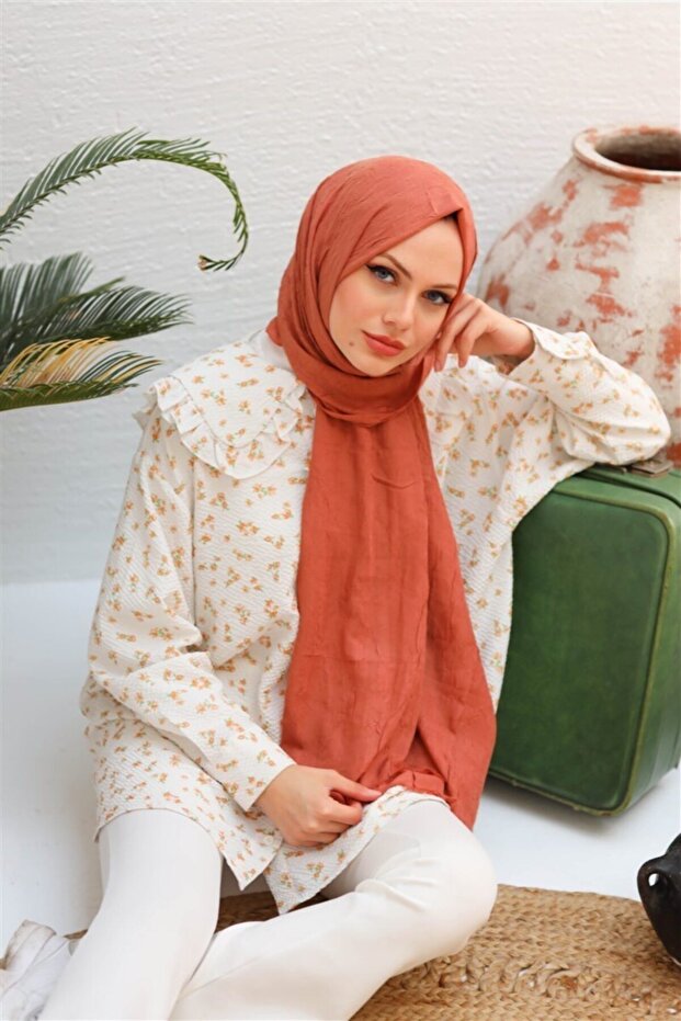 Bambu Kraş Şal Şeftali - 1