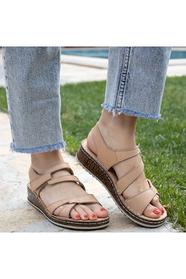 Orthopedic Leather Women's Sandals 11333