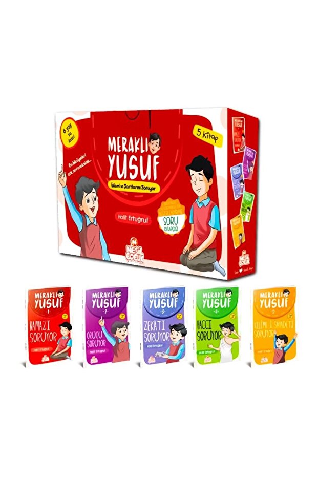 Meraklı Yusuf İslam`ın Şartlarını Soruyor Seti (5 Kitap) - Halit Ertuğrul - Nesil Çocuk - 1