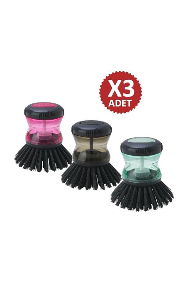 Deterjan Hazneli Fırça 3'lü Set - 5