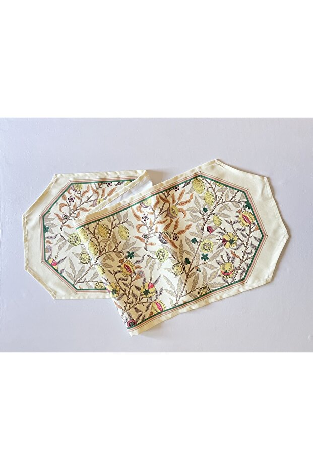 Morris Stili Limon Desenli Runner - 2