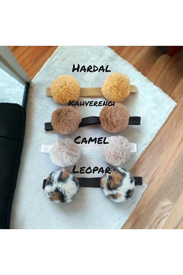 Pompom bandana set baby girl