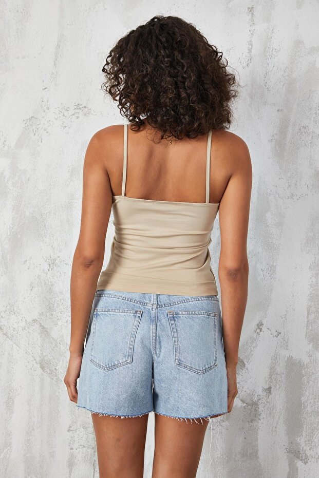 Taş İnce İp Askılı Pamuklu Basic Atlet 27274 - 2