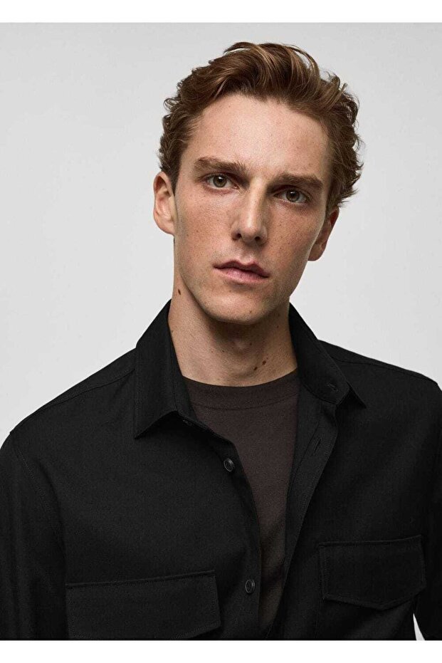 Regular kesimli cepli gömlek ceket - 6