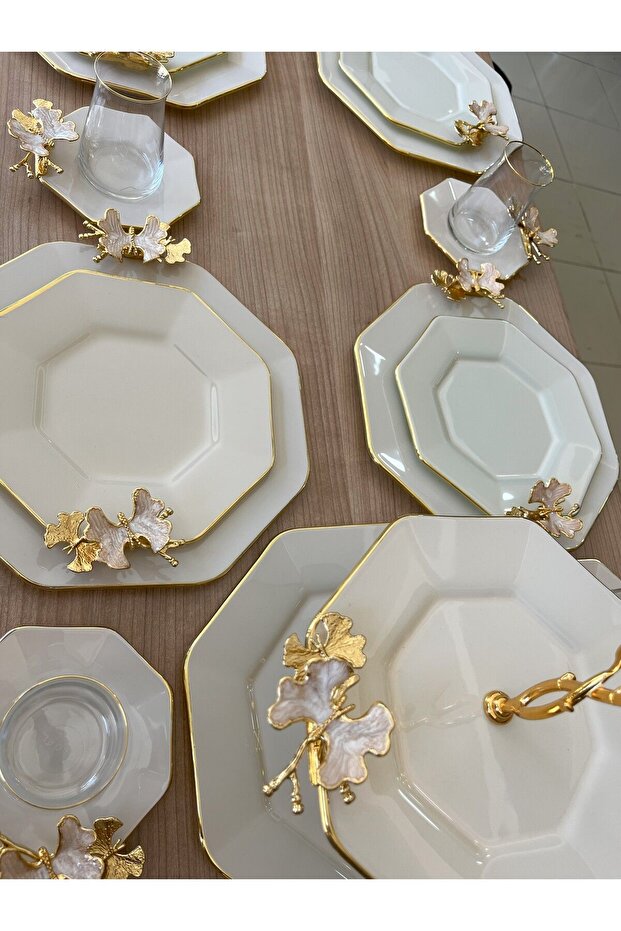 GLORE MARKA PASTA/ÇAY SETİ - 6