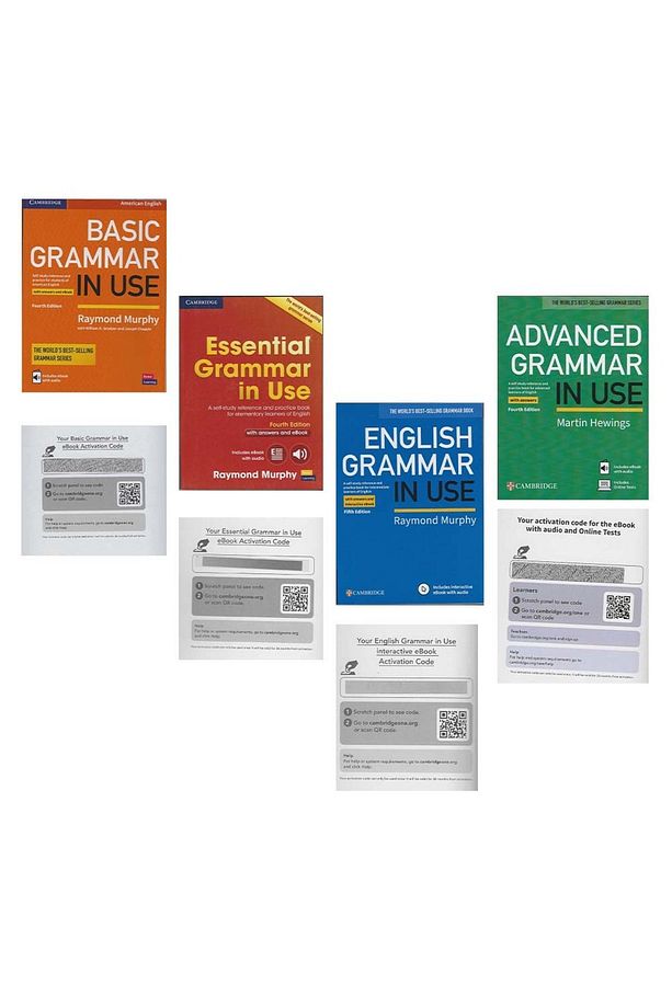Basic & Essential & English & Advanced Grammar in Use with answers and eBook & Online Test full set - 1