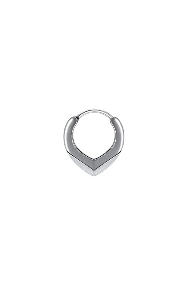 Damla Model Flat Casual Stainless & Tarnish-Resistant Ring 316L Steel Unisex Earrings