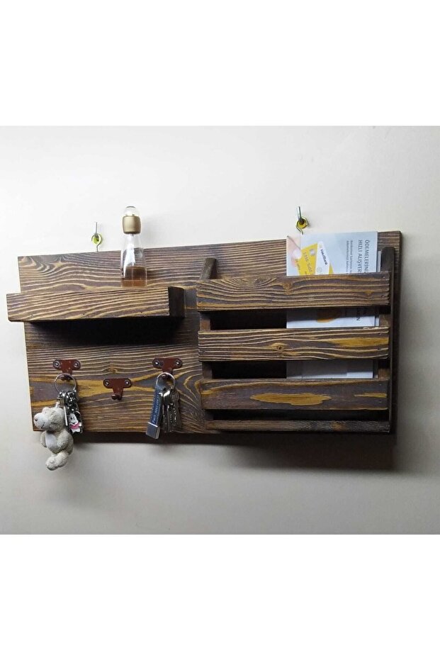 Ahşap Anahtar Askılığı - 1