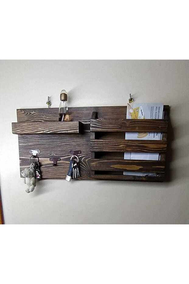 Ahşap Anahtar Askılığı - 4