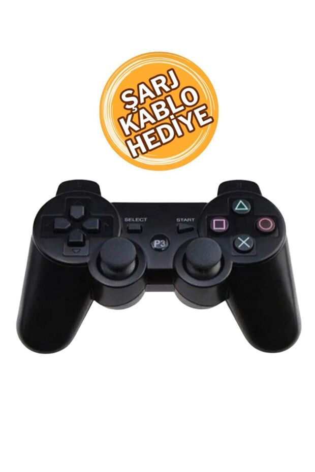 Ps3 Uyumlu Kablosuz Analog Oyun Kolu Joystick - 1