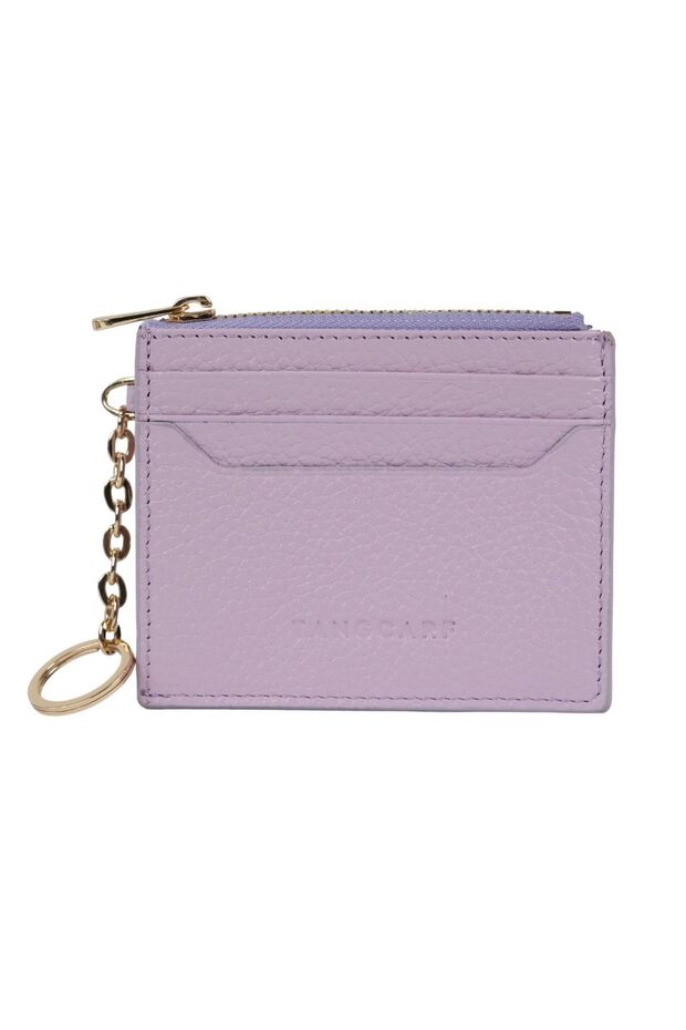 Genuine Leather Women's Card Holder | Pia Key 1423 Lilac