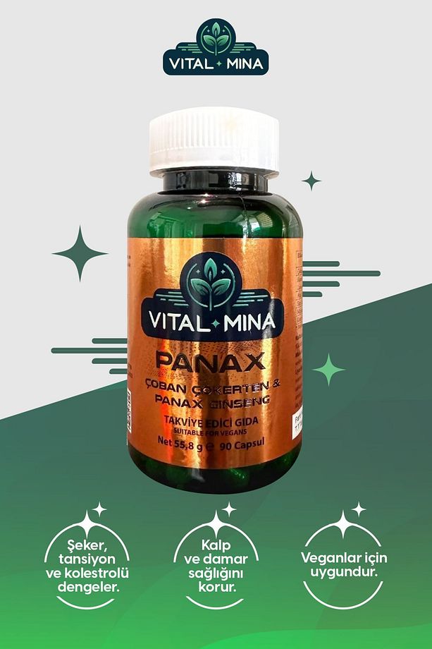 PANAX Ginseng Çoban Çökerten 90 Kapsül - 3