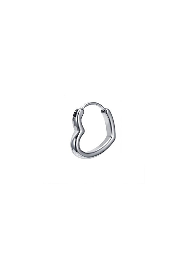 Thin Heart Design Casual Non Tarnish & Rustproof 316L Steel Earrings