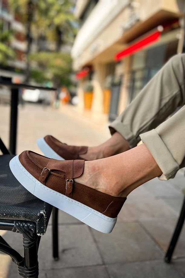 MATTHEW Bağcıksız Yüksek Taban Loafer Erkek Ayakkabı TABA - CHE - 4