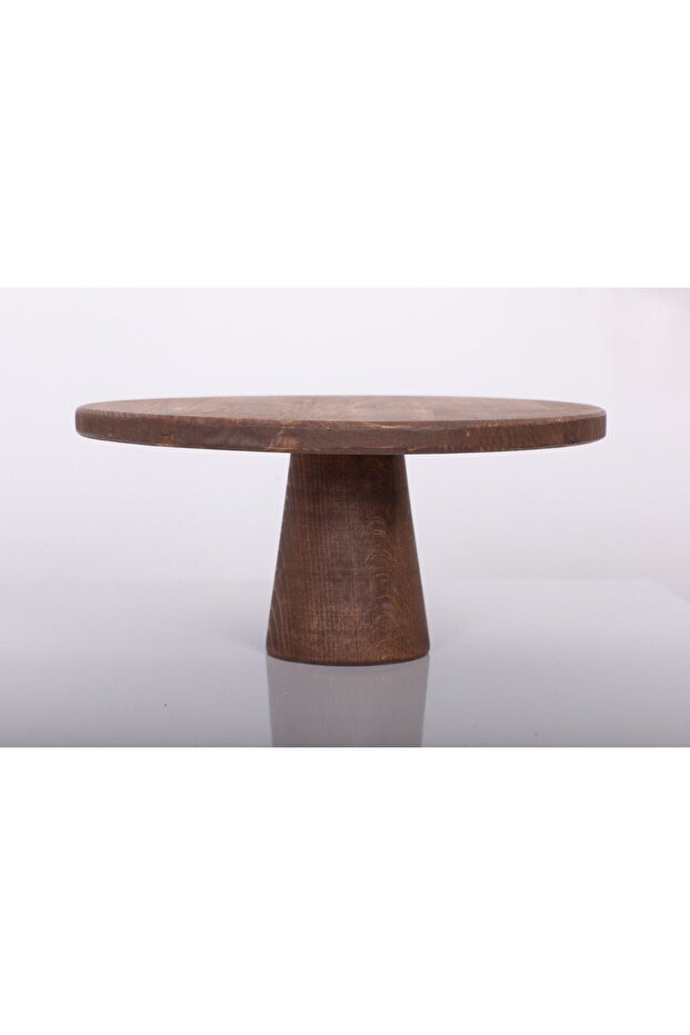 Natural Wooden Cake Stand, Wooden Footed Cake Stand, Serving Tray, Cheese Board 28 cm