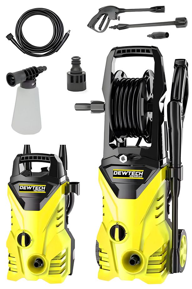 160 Bar Power Series Yüksek Basınçlı Çesme - Kovadan Su Çekme Köpüklü Bahçe Oto Yıkama Makinesi - 4