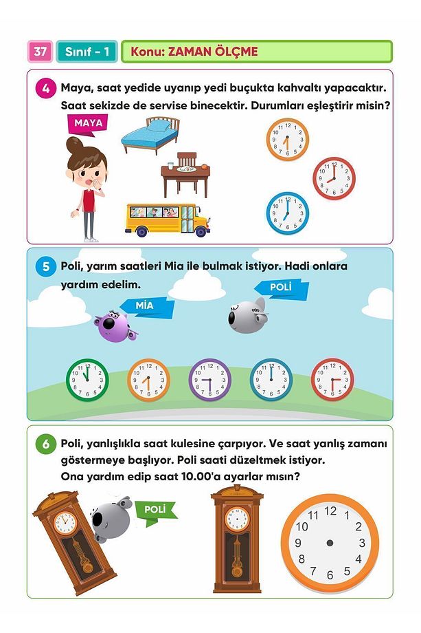 Zozi 1.sınıf Canlanan Matematik Soru Bankası Ve Tüm Dersler Bulmaca Kitabı - Canlı Sorularla Dolu! - 4