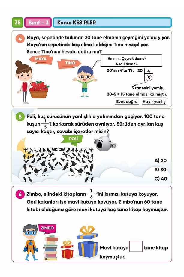 3.Sınıf Matematik Canlanan Soru Bankası (2 adet aynı ürün) - 5