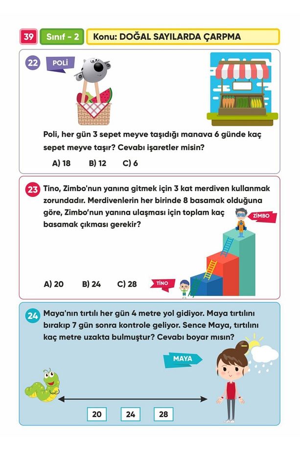 2.Sınıf Matematik Canlanan Soru Bankası (2 adet aynı ürün) - 4