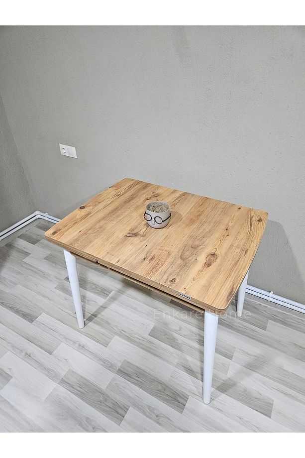 Küçük Mdf Masa, Açılabilir Mutfak Masası, 68x90, 4-6 Kişilik - 4