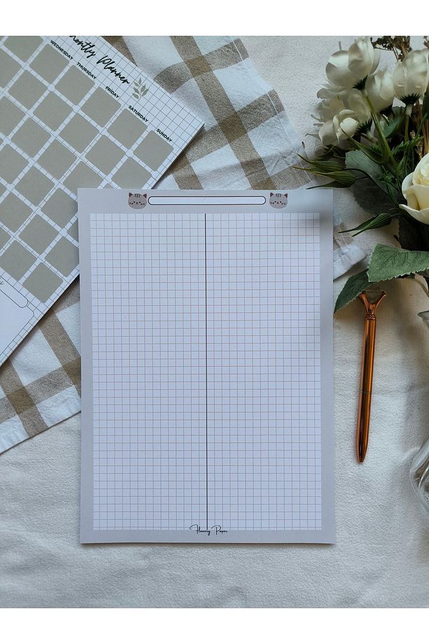 Kedili Gri A4 Notepad - Memopad,Check List ,Not Defteri ,Bloknot ,Not kağıdı - 4