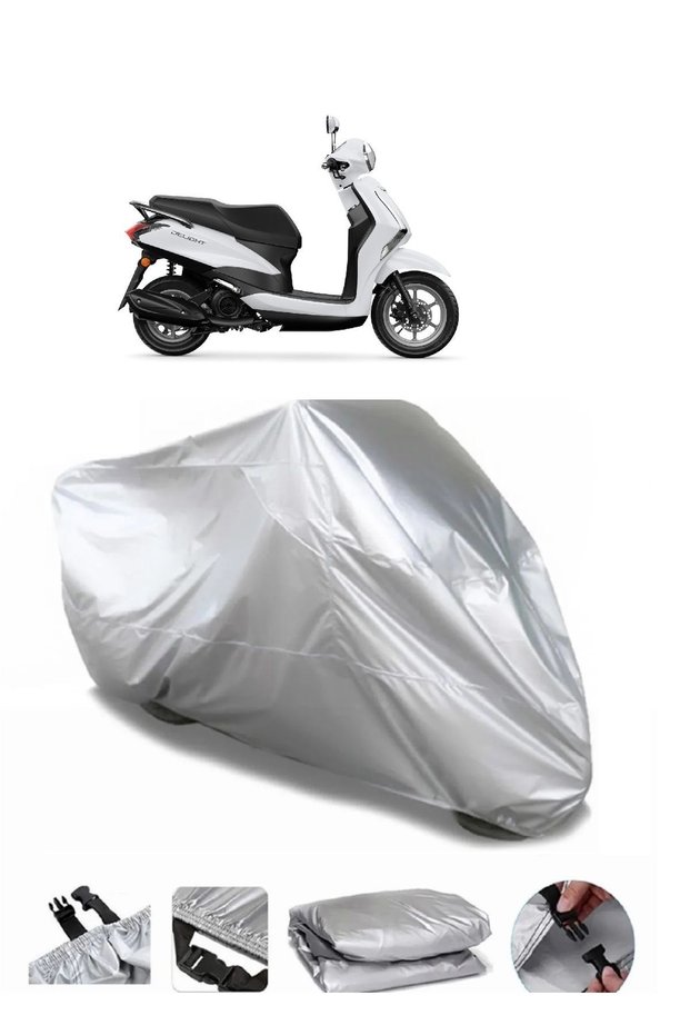 ماركة ياماها X-Max 250 Tech Max رمادية مقاومة للماء للدراجات النارية