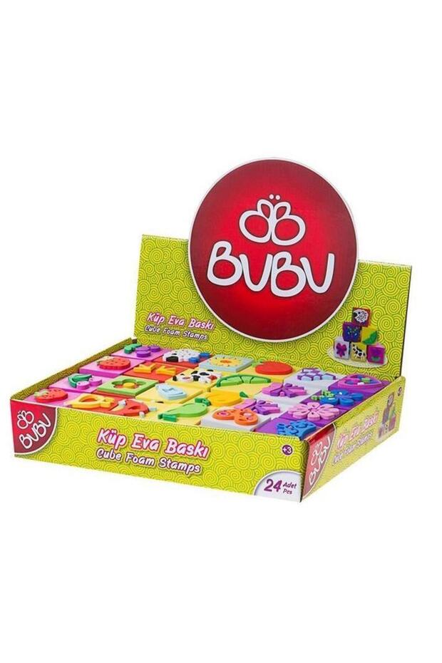 Bu Bu Cube Eva Print 24 قطعة Bubu Eb0002 24 Pack / Bu Bu