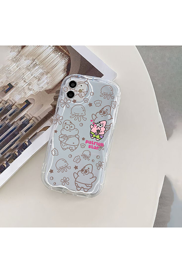 جراب متوافق مع آيفون 12 متوافق مع حافظة Wave Edge مقاومة للصدمات من السيليكون الناعم الشفاف - 2