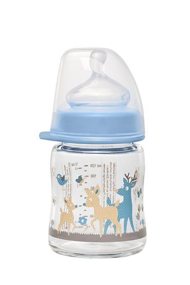 Wide Neck Bottle 120 ml Antikolik Cam Biberon Erkek - 2