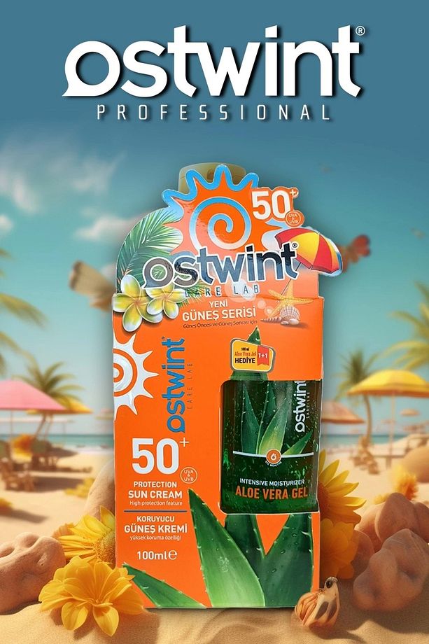Spf 50 Güneş Kremi 100 ml E Vitaminli Aloe Vera Jel 100 ml Hediyeli - 4