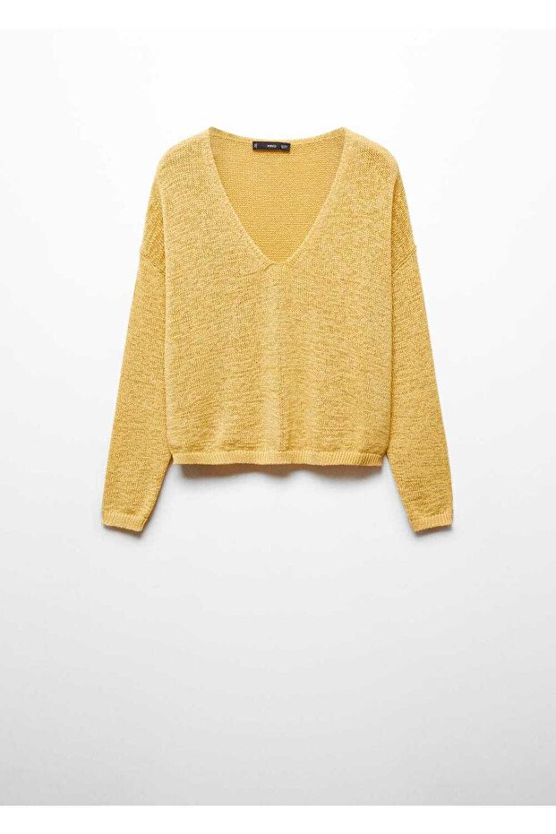 V yaka ince triko kazak - 3