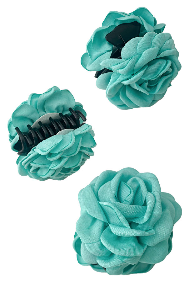 مشبك مزلاج باللون الأخضر الوردي (الحجم: 8 سم) - 1