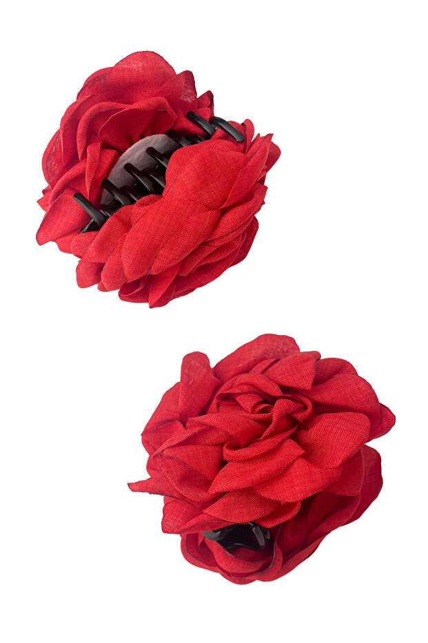 مشبك مزلاج وردي أحمر (الحجم: 8 سم) - 1