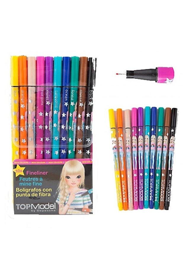 10'lu Keçeli Boya Kalemi - 1