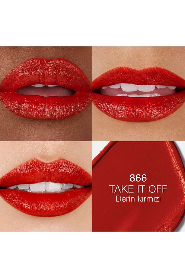 EXPLICIT LIPSTICK Konforlu Kullanıma Sahip Saten Bitişli Ruj Çekirdeği Yağı Hyaluronik Asit 3.8 g - 2