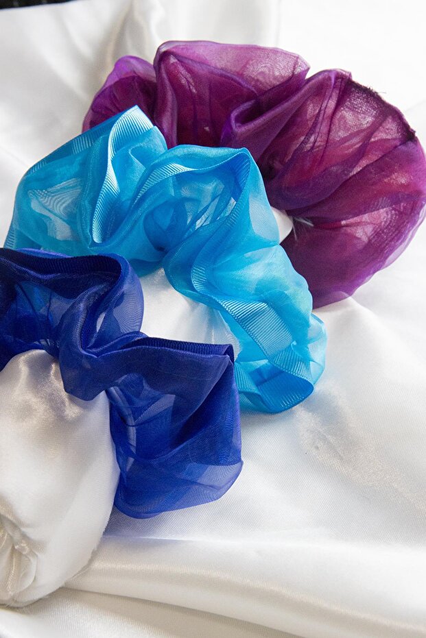 Trostruke organza Til elastične kopče za kosu - 1