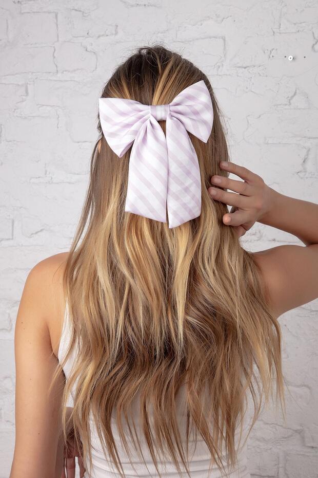 دبوس شعر أوتوماتيكي - خطوط مزدوجة - 2