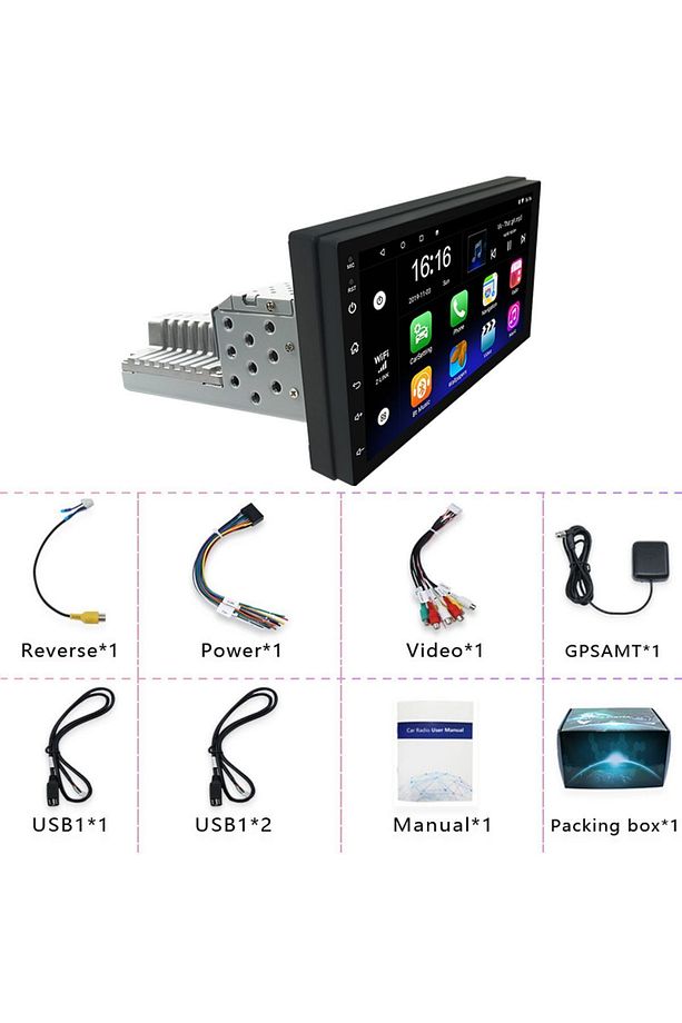 9 inç Universal Android 13 / 2+32GB /+CARPLAY 1Din Double Ekran Tofaş v.s. Uyumlu Slim ince Kasa - 3