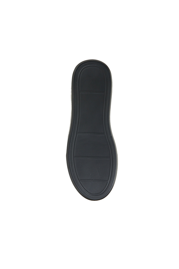 Bronz Kadın Deri Sneaker - 5