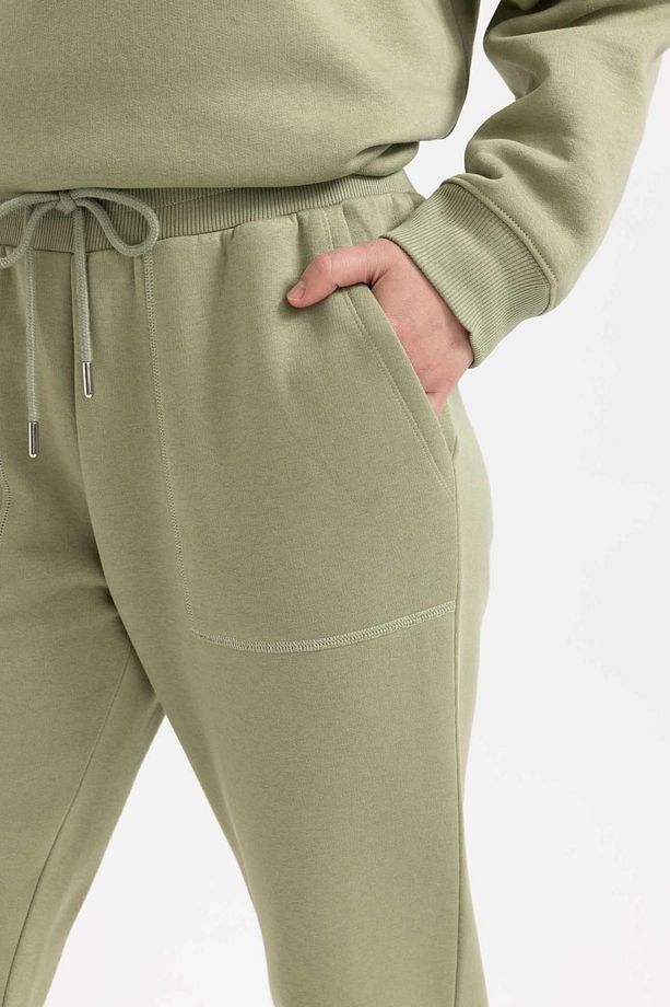 Regular Fit Jogger Eşofman Altı Basic Düz Beli Lastikli Bağcıklı Cepli V2699az23wn - 8