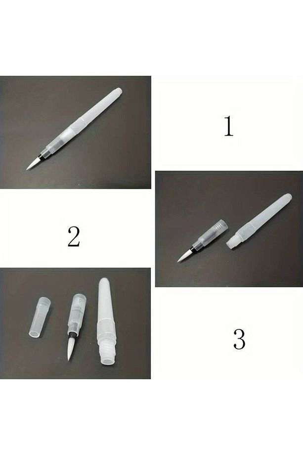 Fırça Uçlu, Brush Pen, Suluboya Fırçaları, Su Ve Mürekkep Hazneli Fırça Kalem-l Beden - 6