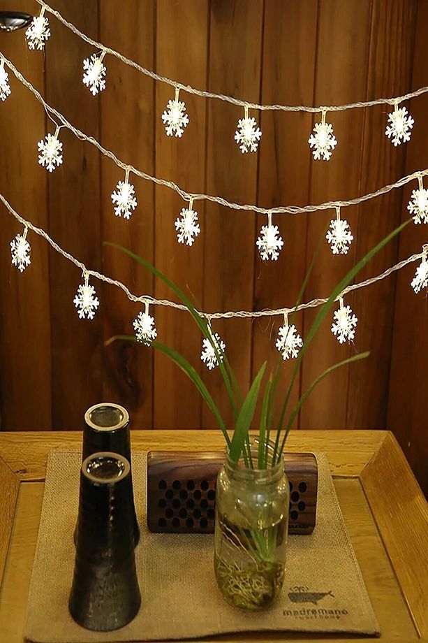 Dekoratif Kar Tanesi Model Şerit Led (20'li) - 8