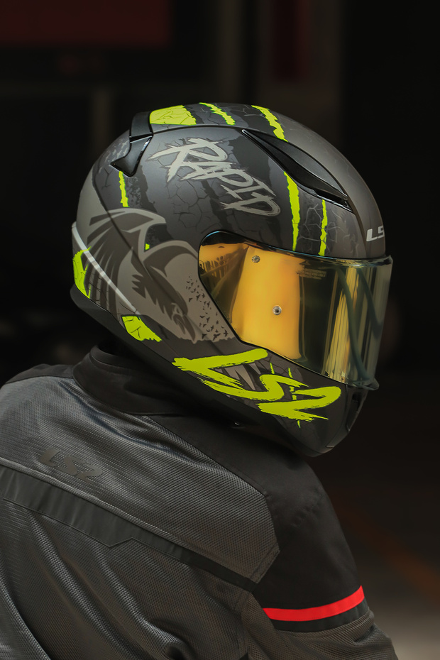 Rapıd 2 Raven Mat Siyah-gri-neon Sarı Kask - 7
