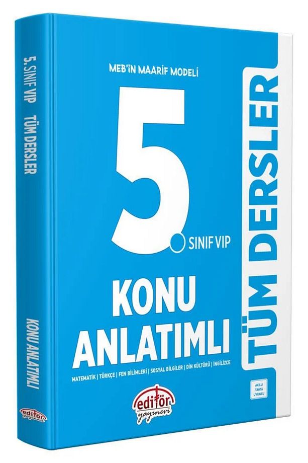 Editör Yayınları 2025 5.Sınıf Vip Tüm Dersler Konu Anlatımlı - 3