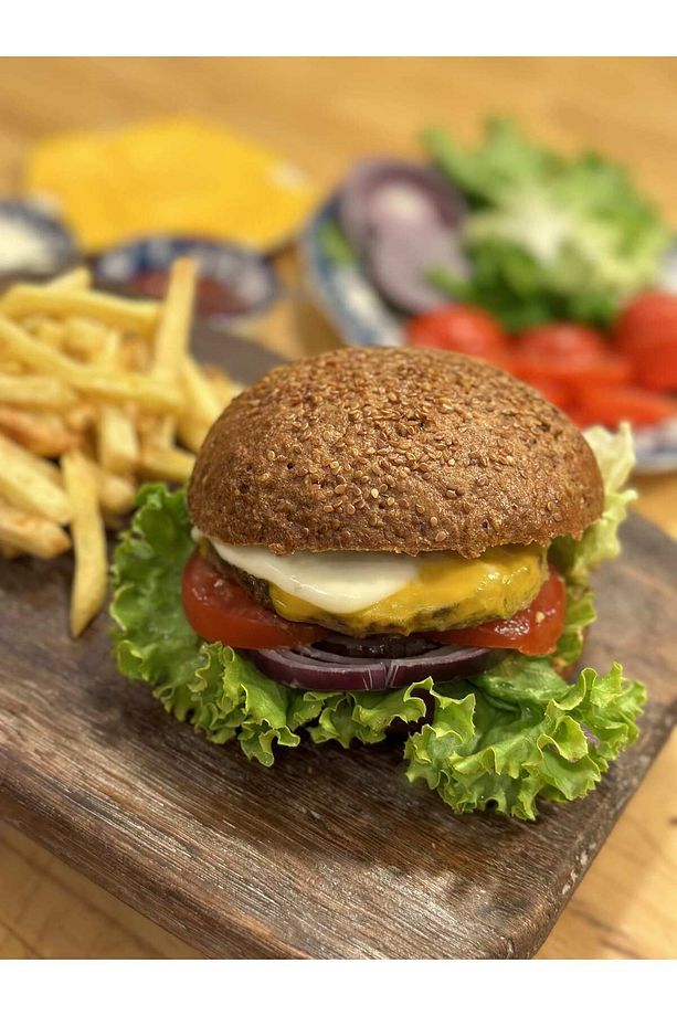 Glutensiz Yulaflı Karabuğday Hamburger Ekmeği (2 ADET) 300 gr - 1