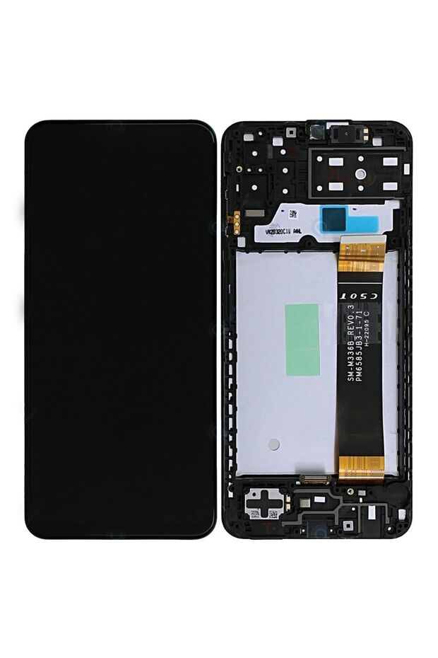 SAMSUNG A13 4G A135 UYUMLU LCD DOKUNMATİK EKRAN ÇITALI SİYAH  REVİZE - 1