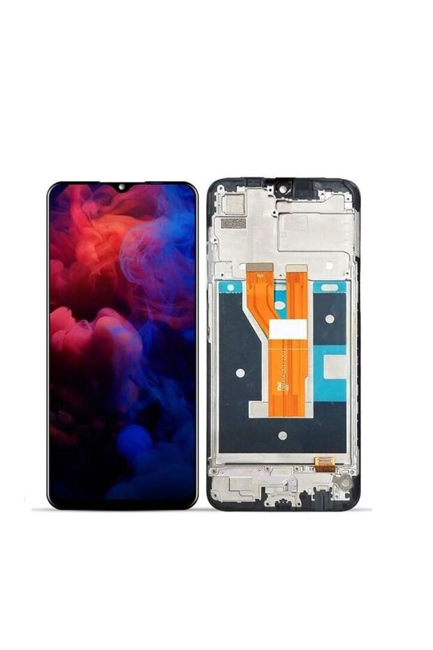 OPPO REALME C21 UYUMLU LCD DOKUNMATİK EKRAN ÇITALI SİYAH SERVICE (C20-C21) - 1