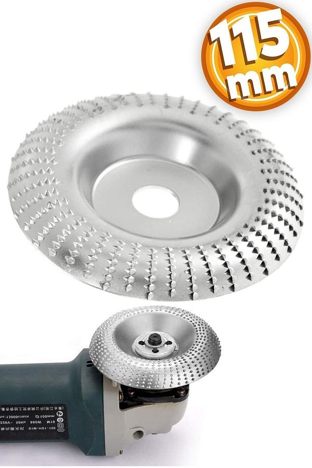Ahşap Törpüleme Taşlama Diski (AVUÇ TAŞLAMA UYUMLU) Eğe Oyma Ahşap Kesici Kesme Diski 115 Mm - 1