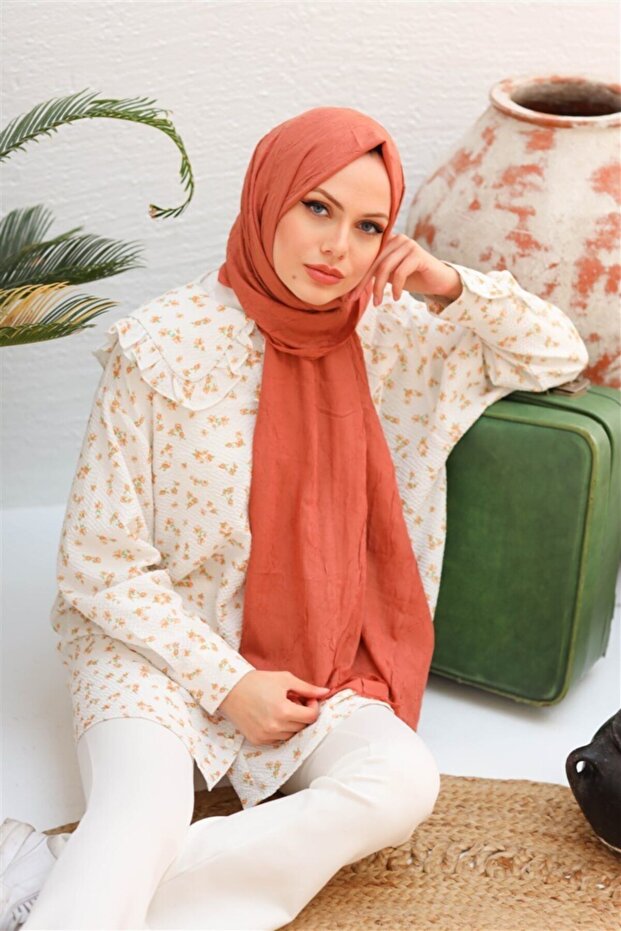 Bambu Kraş Şal Şeftali - 2