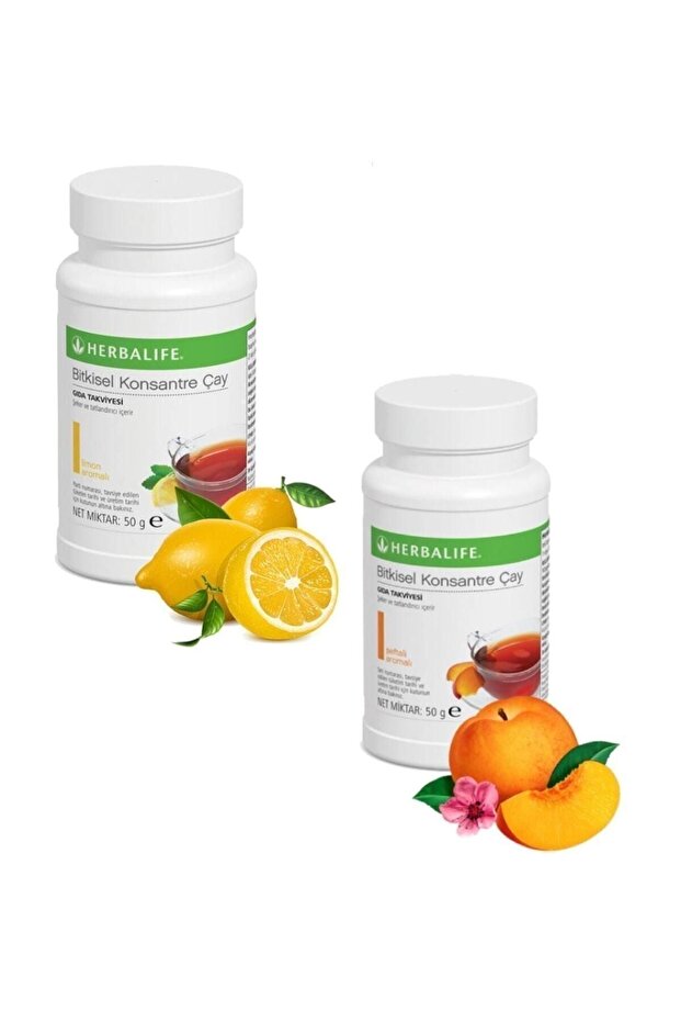 شاي أعشاب مركز 2 مجموعة 50 جرام ليمون + خوخ